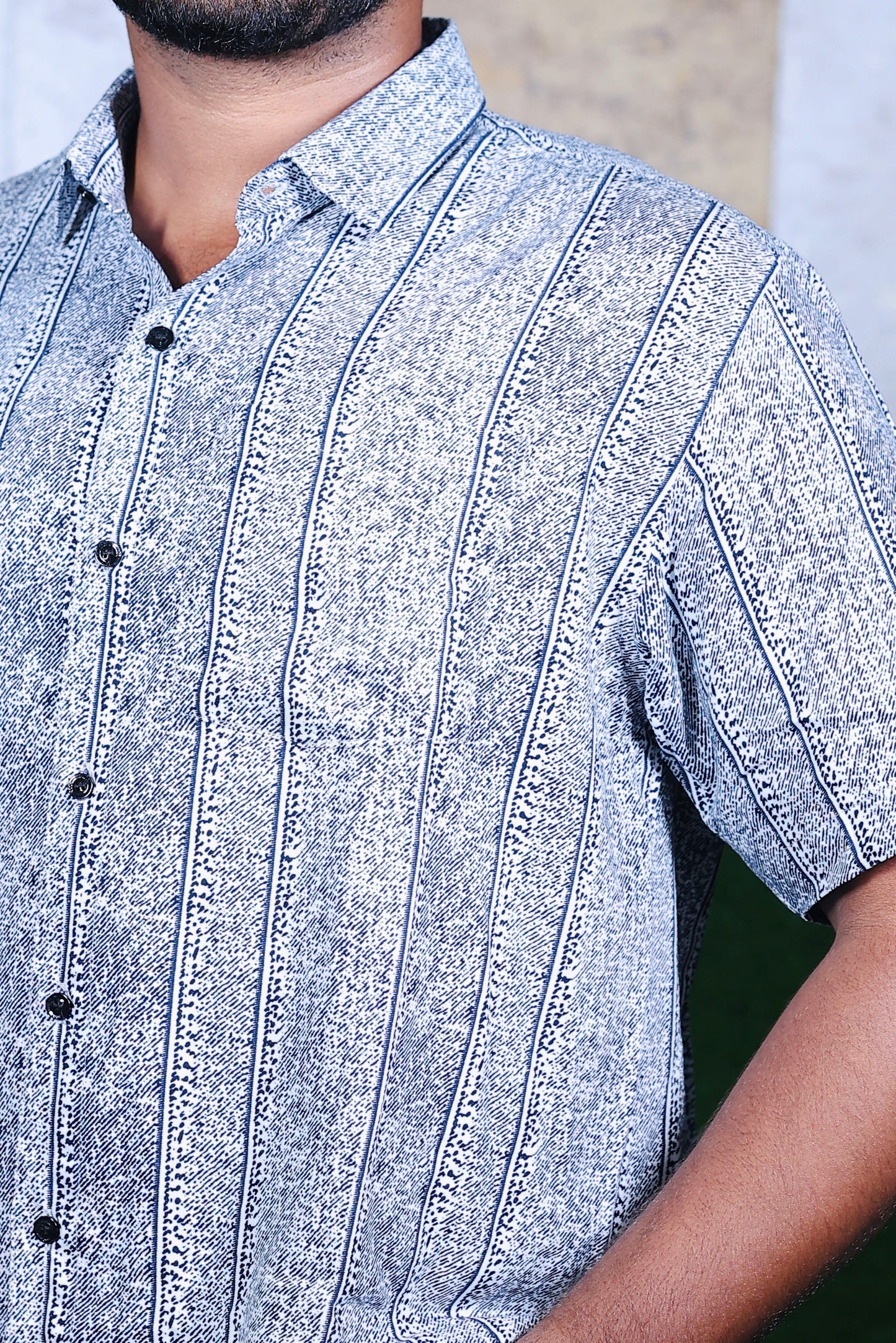 Urban Grey Printed Shirt