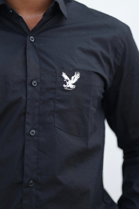 Midnight Black Casual Shirt