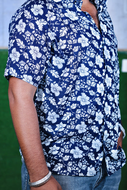 Ocean Bloom Floral Shirt