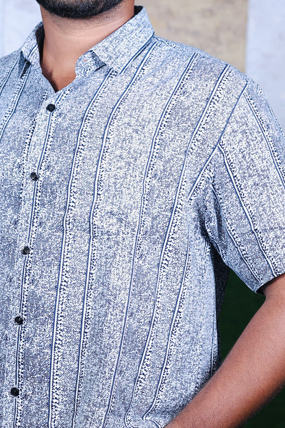 Urban Grey Printed Shirt