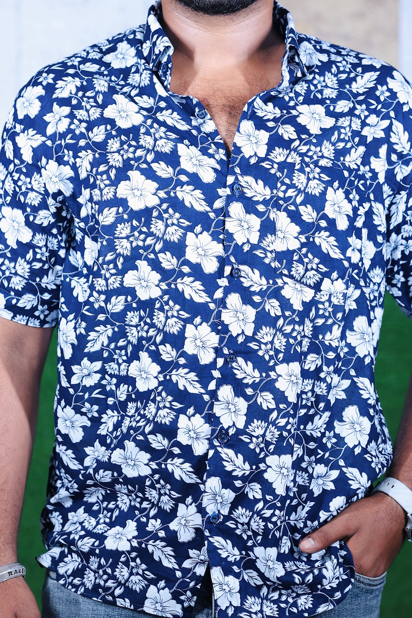 Ocean Bloom Floral Shirt