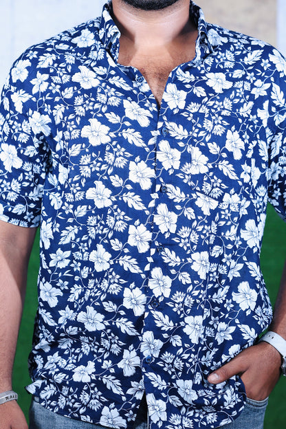 Ocean Bloom Floral Shirt